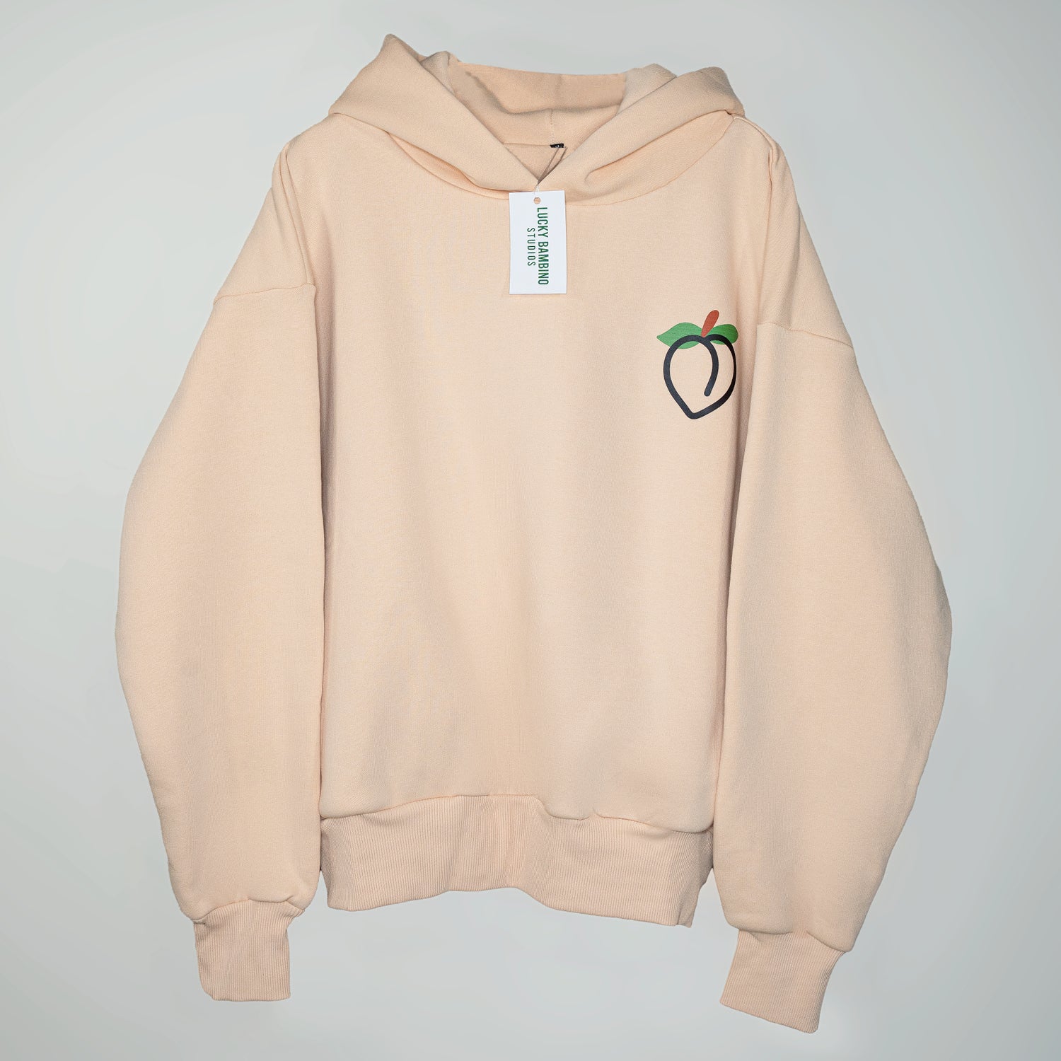 Oversized Double Hoodie Peach